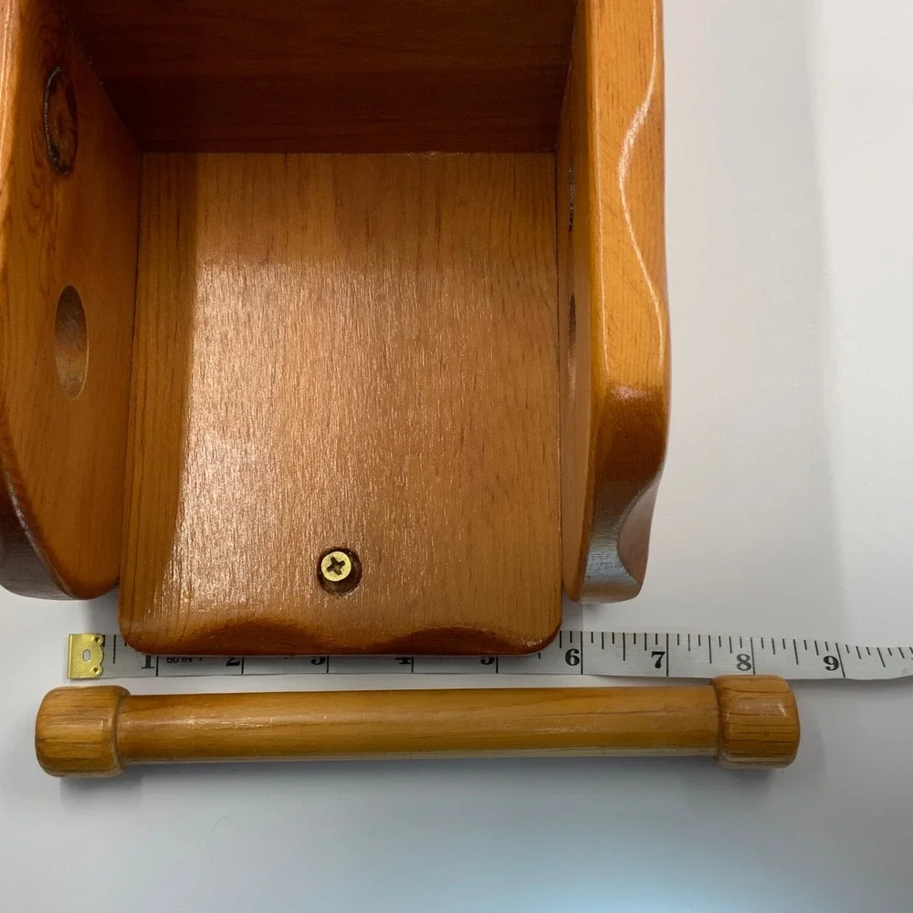 Vintage Forest Furniture Russell Ind Wood Wall‎ Shelf Spindle Brown 16in